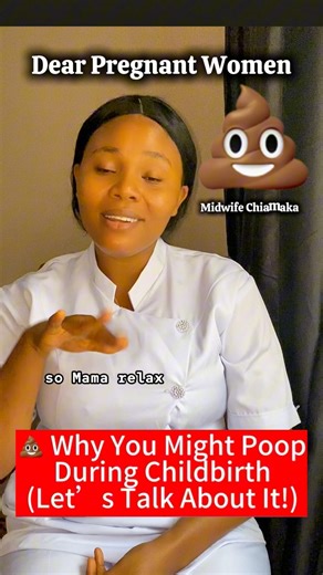 Pooping during childbirth? Yes mama, it happens and it’s completely normal. It’s actually a sign that you’re pushing right. No shame in that #MidwifeChiamaka #Childbirth #motherhood #LaborAndDelivery #PregnancyEducation | Midwife Chiamaka