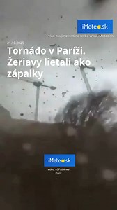 175K views · 1.5K reactions | Paríž zasiahlo nezvyčajné tornádo, ktoré si vyžiadalo jednu obeť a viacerých zranených. ️ Meteorológovia potvrdili, že ide o najsilnejšie tornádo vo Francúzsku od roku 2008.  Udalosť sa stala len pred pár hodinami a záchranné tímy stále zasahujú. #tornádo #Paríž #Francúzsko #počasie #breakingnews #klíma #storm #reelsnews | www.iMeteo.sk | Facebook