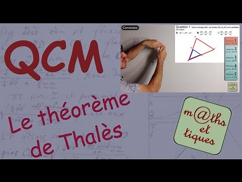 QCM : Le théorème de Thalès - Troisième