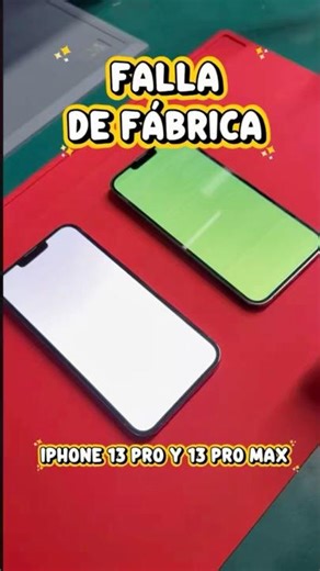 Si tu iPhone 13 Pro o 13 pro Max se ve así NO lo ignores 🚫 Podría ser la famosa pantalla verde 👀
