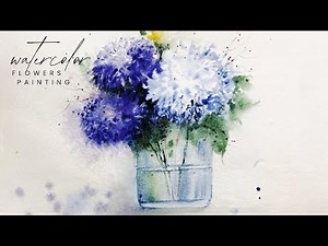 Watercolor Flowers in Vase – Easy and Relaxing Flower Painting Tutorial