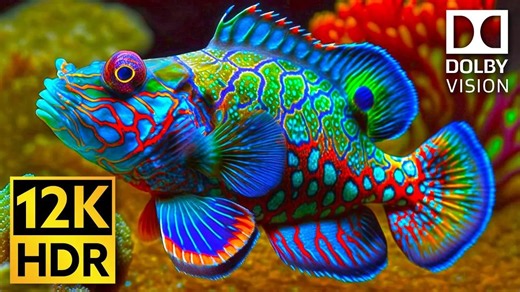 1500种海洋生物水底世界高清呈现 转4K HDR I屏幕测试，极致画质|杜比视界|电视屏幕测试|手机屏幕测试