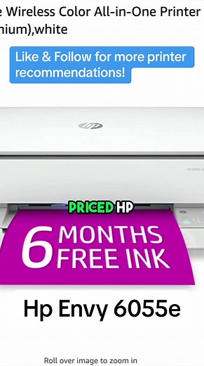 Check out the HP Envy 6055e. Its one of the lower priced HP printers. A similar model is on the Tik Tok shop, click the link on the video. #printersoftiktok #hp #hpprinters #fyp