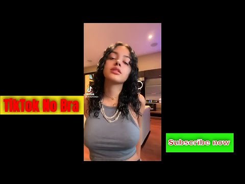 Cute Braless Tik Tok Challenge - No Bra nipple slip no bra no panty tiktok tik tok mashup