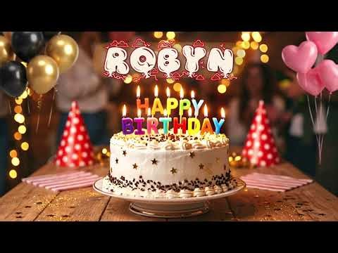 Happy Birthday Robyn Personalized Cake Cutting Song