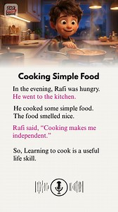 Cooking Simple Food | Easy English Story for Beginners | Daily Life English #englishpodcast #englishforbeginners #englishstory #englishconversation | Easy English Channel