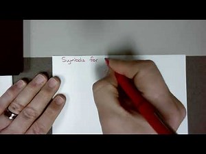 Writing and Balancing Chemical Equations