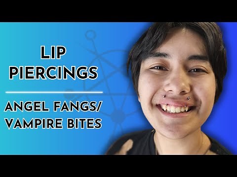 Lip Piercings | Angel Fangs/Vampire Bites (with little spikes!) 🧛😇