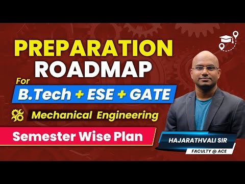 B.Tech + ESE + GATE Preparation Roadmap for Mechanical Engg | Semester-Wise Plan | Hajaratvali Sir