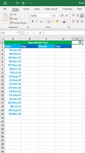 Day month year in excel #microsoftexcel #exceltips #exceltricks #exceltraining #exceltutorial #exceltipsandtricks #spreadsheets | Time to Office