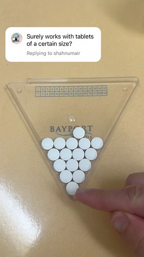 Jamil Karaki on Instagram: "Tablet size won’t affect the tablet counting triangle! #pharmacy #gadgets #megamindpharmacist"