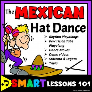 Mexican Hat Dance Music Activities: Dance Lessons Boomwhackers® Rhythm Sticks