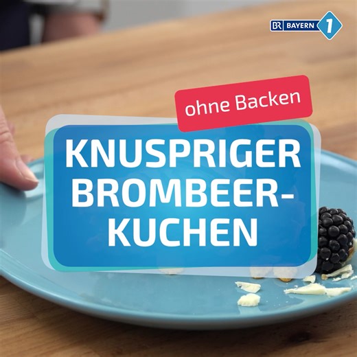 Dieser Brombeerkuchen mit Cornflakes-Boden schmeckt super und kommt ohne Backen aus. 😋😋 Hier das Rezept: https://www.br.de/radio/bayern1/beeren-kuchen-mit-cornflakes-boden100.html | BAYERN 1