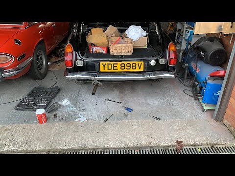 MGB GT Episode 19 Chrome Bumper Conversion Part 1