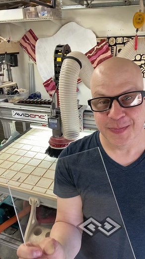 Really thought cutting acrylic / plexiglass would be more difficult but was excited by how simple it was. Time to make more things using this process 🤩The @xfastenbrand double sided CNC tape worked great! Just needed to use less of it 😉@avidcnc worked amazing in getting accurate cuts 👍Using @amanatool Spektra 46155-K compression spiral ‘O’ flute 1/8” D single flute bit#amanatool #avidcnc #xfasten #acrylic #plexiglass #cncrouterparts #cncroutercutting #fyp #experimenting #creativitymatters #co