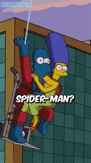 Homer Becomes A Paralyzed Spider-Man? #thesimpsons