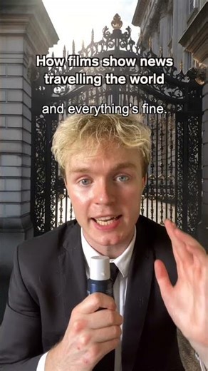 how films show news travelling around the world