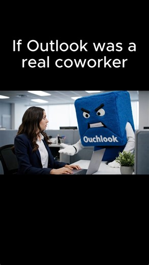 4.1M views · 34 reactions | If Microsoft Outlook was a real coworker #parody #ai #veo #veo3 #googleveo3 #funny #googleveo #office #sketch #microsoft #outlook | The AI Filmmaker | Facebook