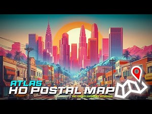 HD Postal Map Fivem [Free] | Atlas Map for gta 5 roleplay servers 🎮 #deadlyparasitegaming