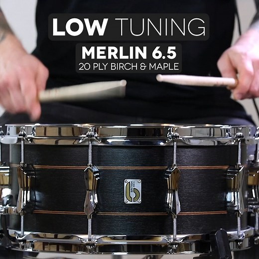 How does the 14"x6.5" Merlin snare sound with different tunings? 🤔 Have a listen in this BPM! 🥁🔊 #britishdrumco #drums #drummer #drumkit | British Drum Co