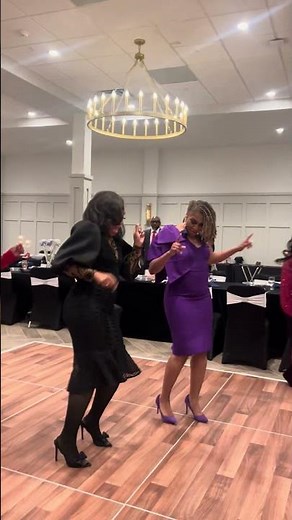 Teaching wedding line dance in heels!