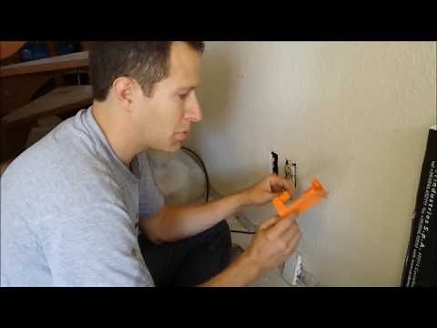 How to install and split a coax cable outlet