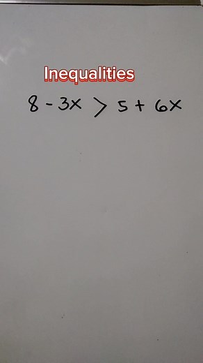 Simplifying inequalities. #fbreels #everyone #fypシツ #arithmetic #inequality #simplify | Math Fannatics