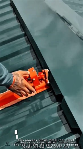 Metal Roof Sheet Cutting Work Tool Using Sheet Metal Roof Cutting Tool #worktool