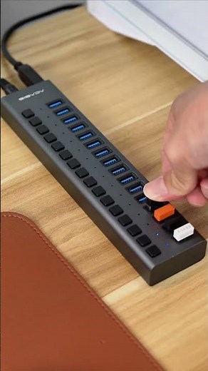 ACASIS 16-Port USB Hub — the solution to a cluttered desk. #acasis