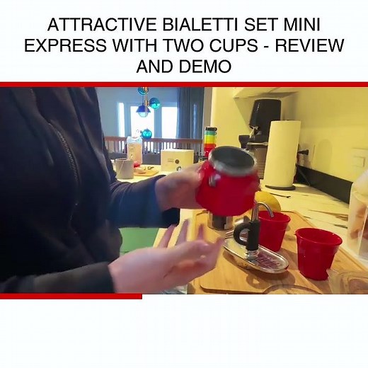 Attractive Bialetti Set Mini Express with two cups - Review and Demo