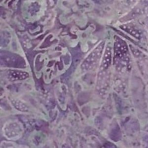 Artisan Bali Batik Mauve Fauna Fabric 0.5m