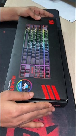 Redragon Kumara K552 Rainbow LED Backlit TKL Ten Key-less Mechanical weird gaming keyboard #gaming