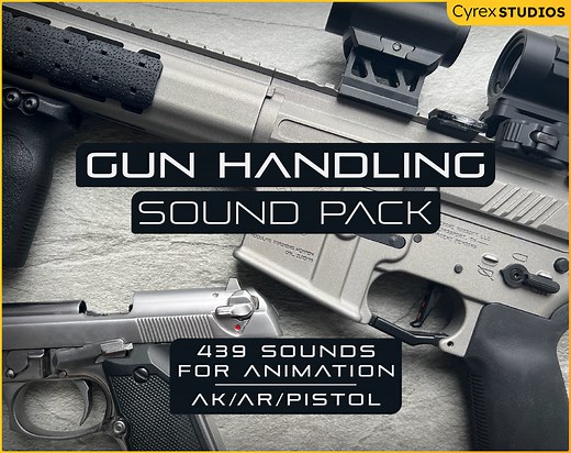 Gun Handling Sound Pack by Cyrex Studios