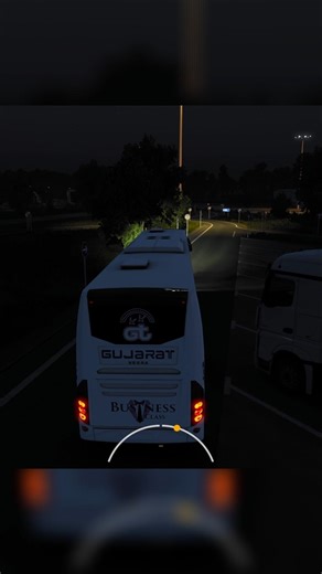 Night Highway Volvo Drive 🌙🚌 | Realistic Calm Driving POV | #Shorts