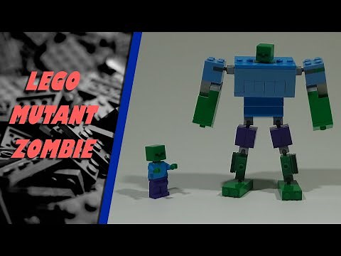 Building A LEGO Minecraft Mutant Zombie Tutorial