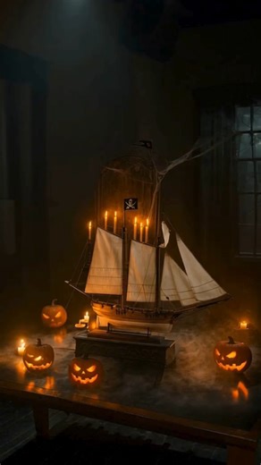Shadows, eerie lights, and a Pirate Ship rising from the darkness… 🎃 This Halloween, bring the Pirate Ship Adventure to life in a setting filled with mystery and thrills. A model rich in detail, perfect to recreate the charm of legendary pirate nights in a truly spooky atmosphere. 🏴‍☠️ ➜ Discover the Pirate Ship Adventure on the Amati Model website _________________ Ombre, luci spettrali e una Nave Pirata che emerge dall’oscurità… 🎃 In questa notte di Halloween, porta in vita la Nave Pirata A