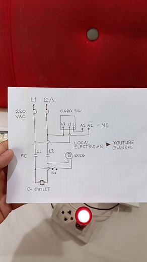 184K views · 1.7K reactions | Diagram para sa Magnetic Contactor with Card Switch #electrician #wiring #engineering #lighting #breaker #electrical | Electricians Guide | Facebook