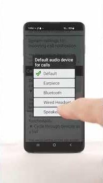 How to change the default audio device for calls in BIG Phone: earpiece, speaker, or Bluetooth