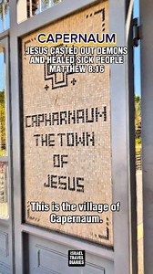 The Lord has done so many miracles of healing at Capernaum. Come with me and see this marvelous place. Text: Matthew 8:16 #Israel #travel #holyland #viral #Jesus #Capernaum #bible #share #followme | Pastor Aries Paduga - The Travelling Preacher in Israel