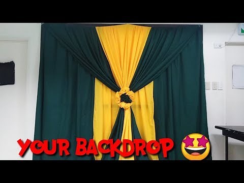 Backdrop ideas. Stage basic background. #tutorial