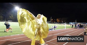 High school puts on a drag show for its homecoming halftime show - LGBTQ Nation