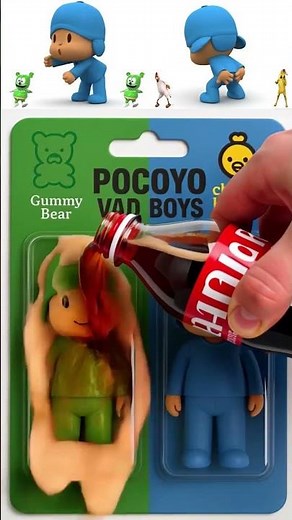Unboxing Ice Cream Needles Pocoyo Vad Boyz Gummy Bear X Chicken Banana