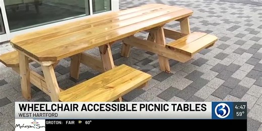 A non-profit created the ‘able table’, an accessible picnic table