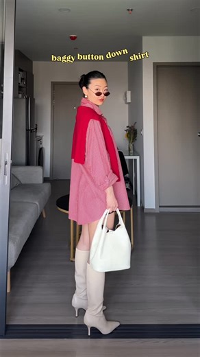 JJ on Instagram: "styling white knee high boots✨ . . . . . . . . . . ootd, outfit inspo, outfit of the day"