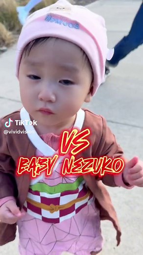 Baby Nezuko first battle! 🔥🔥🔥 #nezuko #demonslayer #babycosplay #wotagei