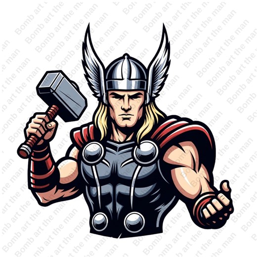 Thor Clipart, Thor Png, Super Hero Clipart, Super Hero Splash Design, Instant Download - Etsy