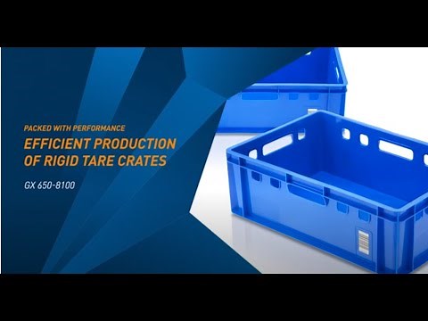 Packed with performance: Efficient production of rigid tare crates with the KraussMaffei GX series