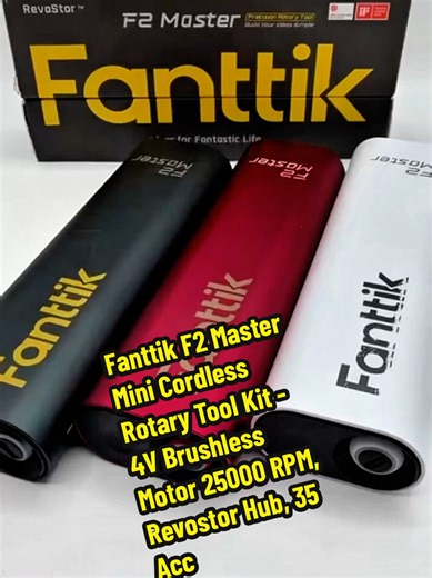 #fanttik #F2MasterMini Mini Cordless Rotary Tool Kit - 4V Brushless Motor 25000 RPM, Revostor Hub, 35 Accessories, Aluminum Rechargeable Drill Set, Quiet Power, Portable Lightweight Tools for 3D Printer Precision Work #tiktokshopmothersday #ttspringbeauty #tiktokshopcreatorpicks