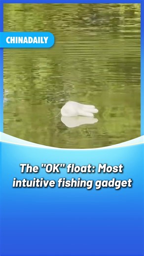 China Daily 中国日报 on Instagram: "#Fishing just got a whole lot more fun.🎣 A buoy flips to a perfect "OK" hand gesture the moment a fish bites! The visual cue is instant, unmistakable, and strangely delightful. #fun #FunChina #DIY"