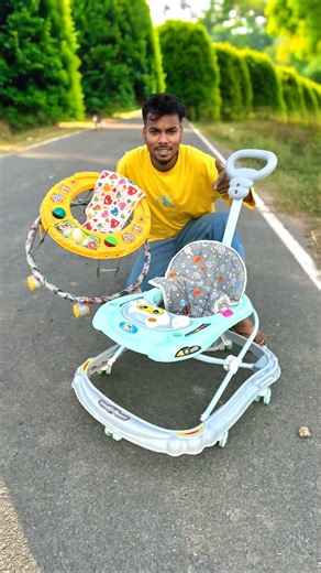 Swing Round Baby Walker V/s Musical Folding Walker Unboxing